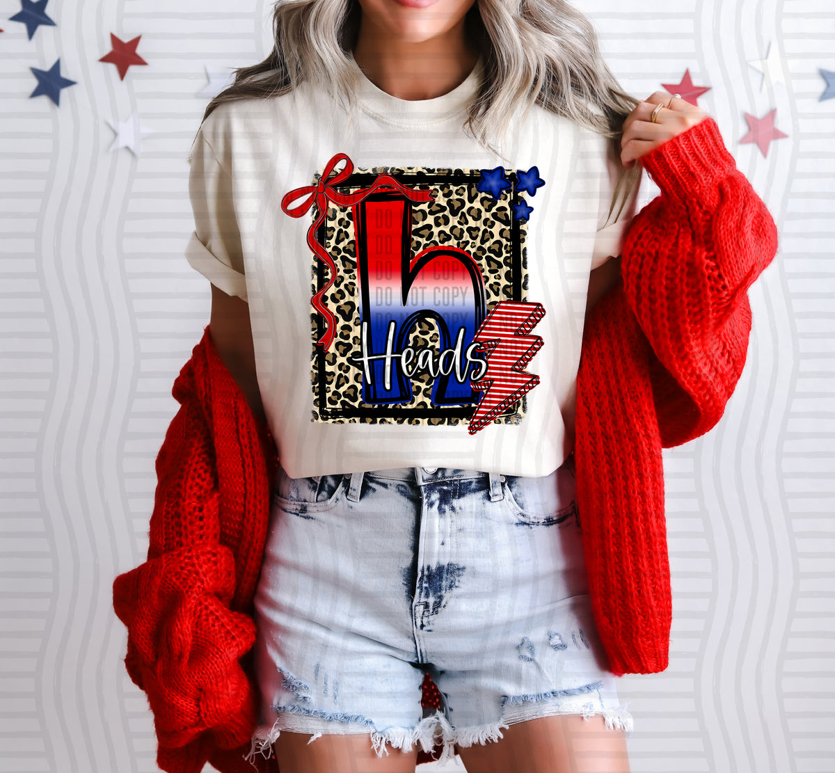 Heads Star-Spangled Sass Mascots (Caplinger) DTF transfer