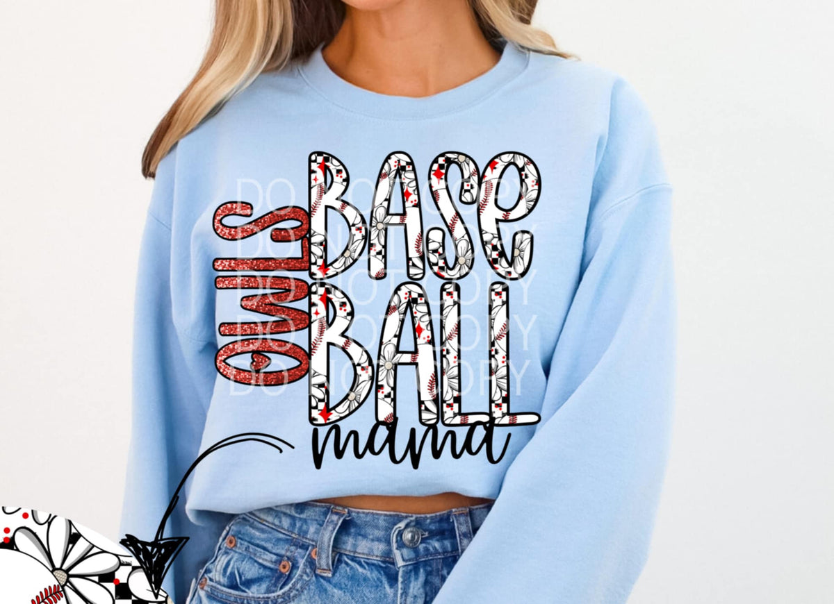 Owls baseball mama (CSG) 85996 DTF transfer