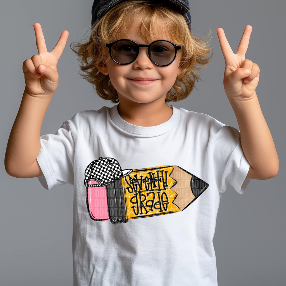 Seventh grade pencil BOY (SDD) 107455 DTF transfer