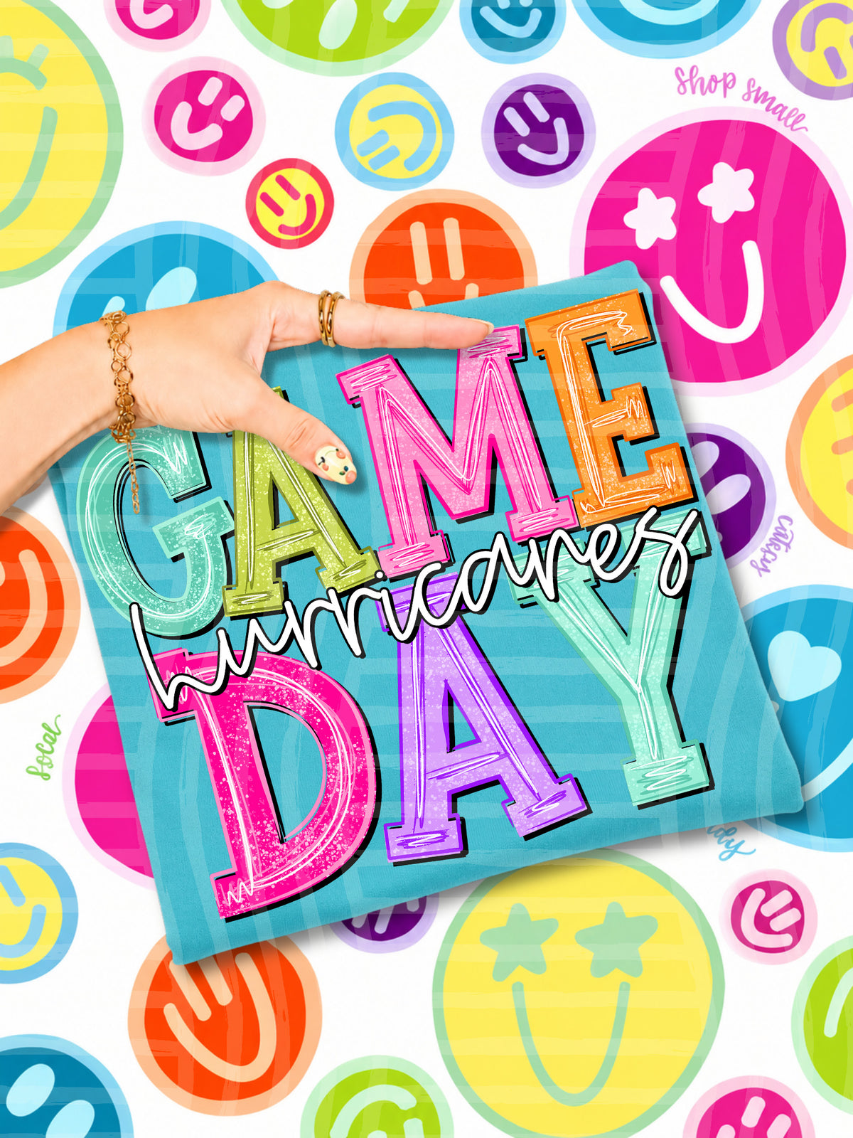 hurricanes simply colorful game day (caplinger) DTF Transfer