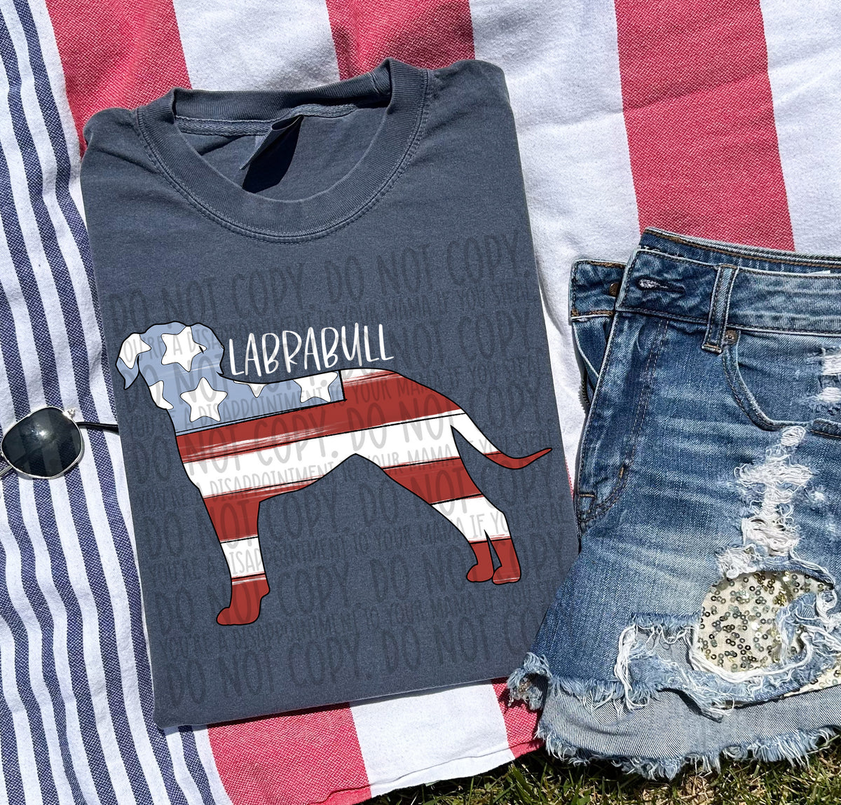 LABRABULL white (SWD) DTF transfer