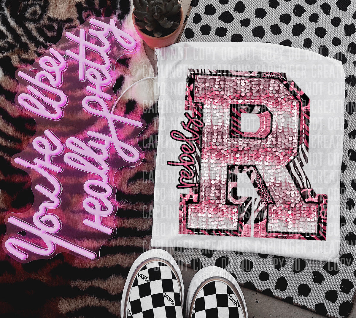 Rebels wild and pink (Caplinger) DTF transfer