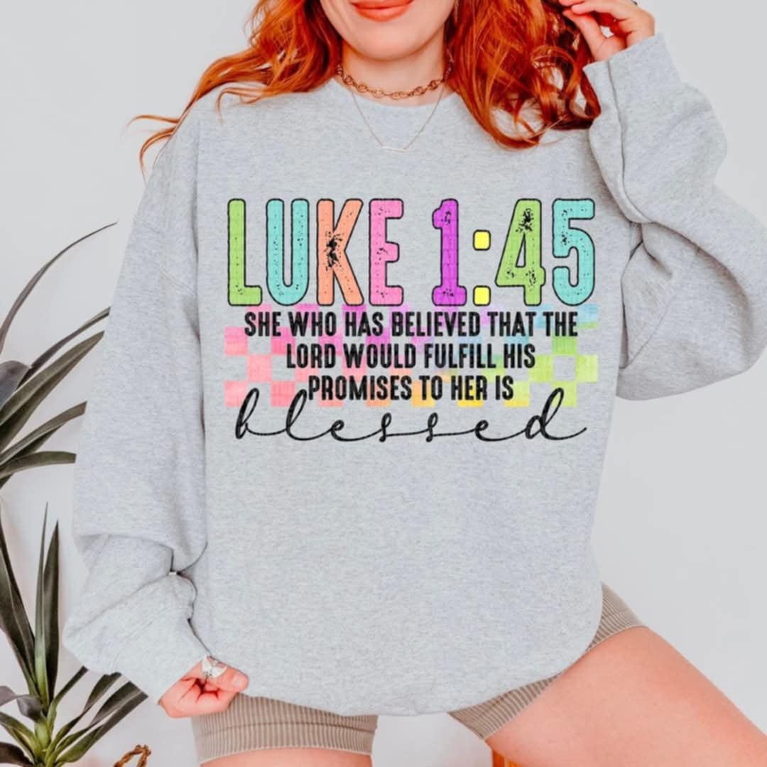 Luke 1:45 (SSD) 95925 DTF transfer