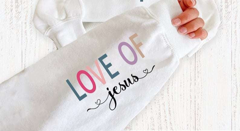 Love of Jesus sleeve 70740 DTF transfer