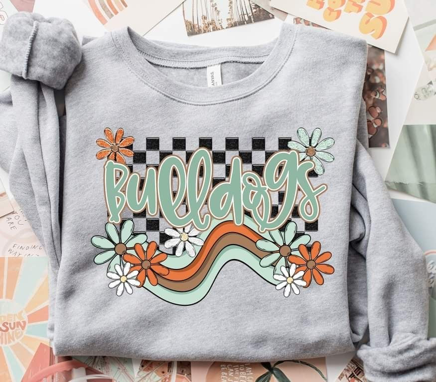 Bulldogs boho mascot (S&G) 52770 DTF transfer