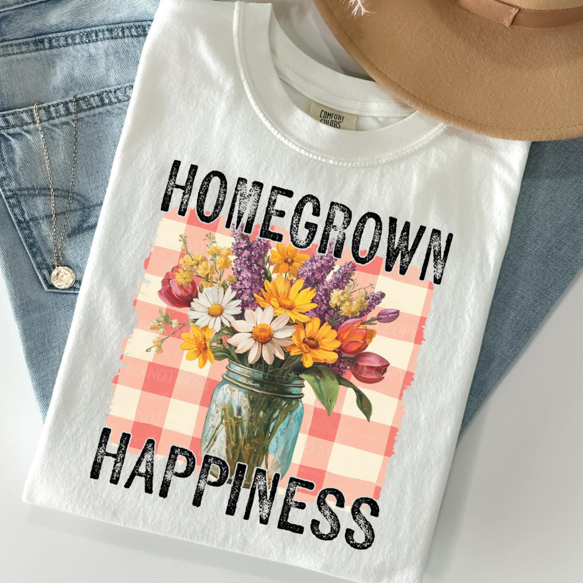 Homegrown happiness flowers (TTD) 94365 DTF transfer