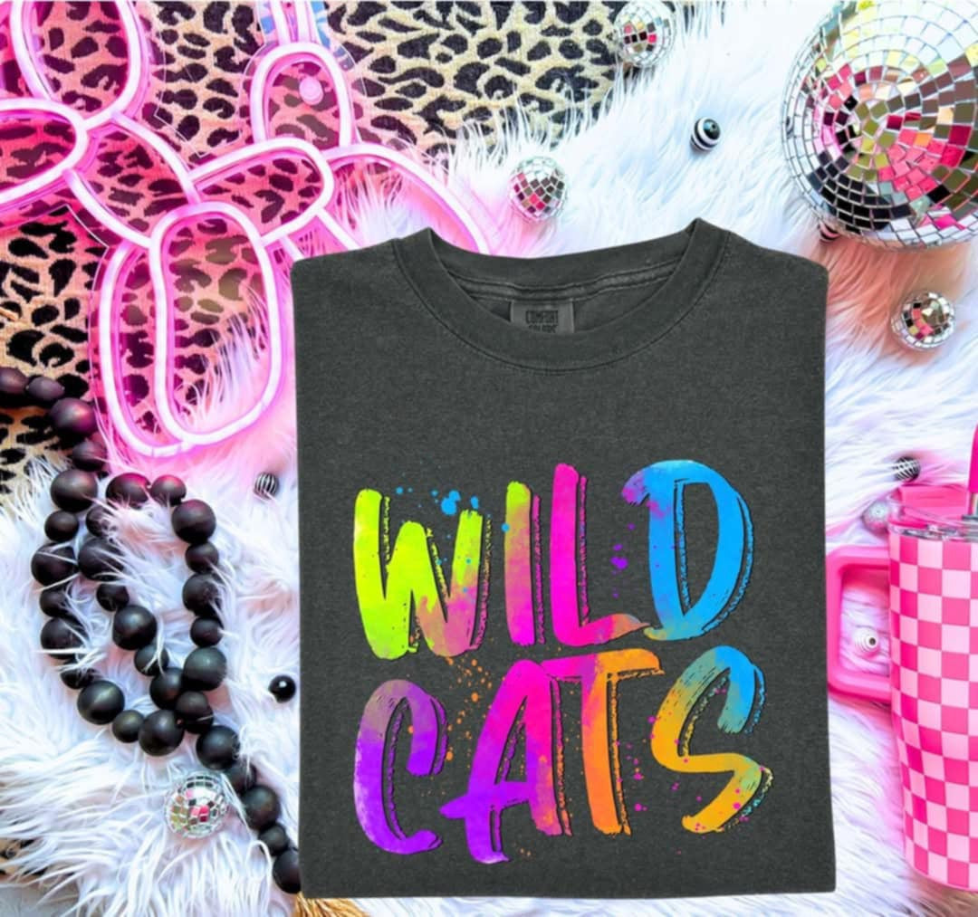 Wildcats Neon Splatter (S&G) 99947 DTF transfer
