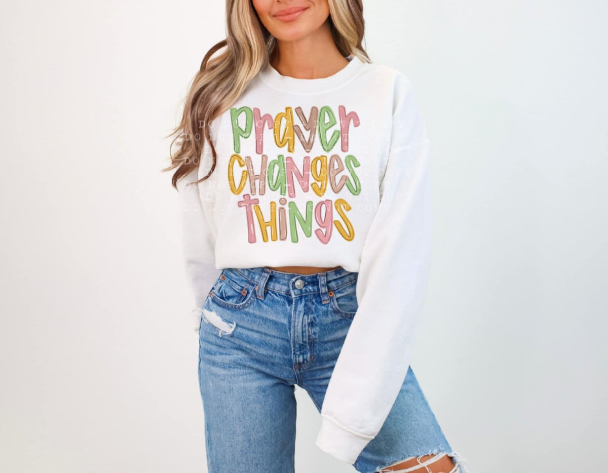 Prayer changes things (Bellab) 107321 DTF transfer