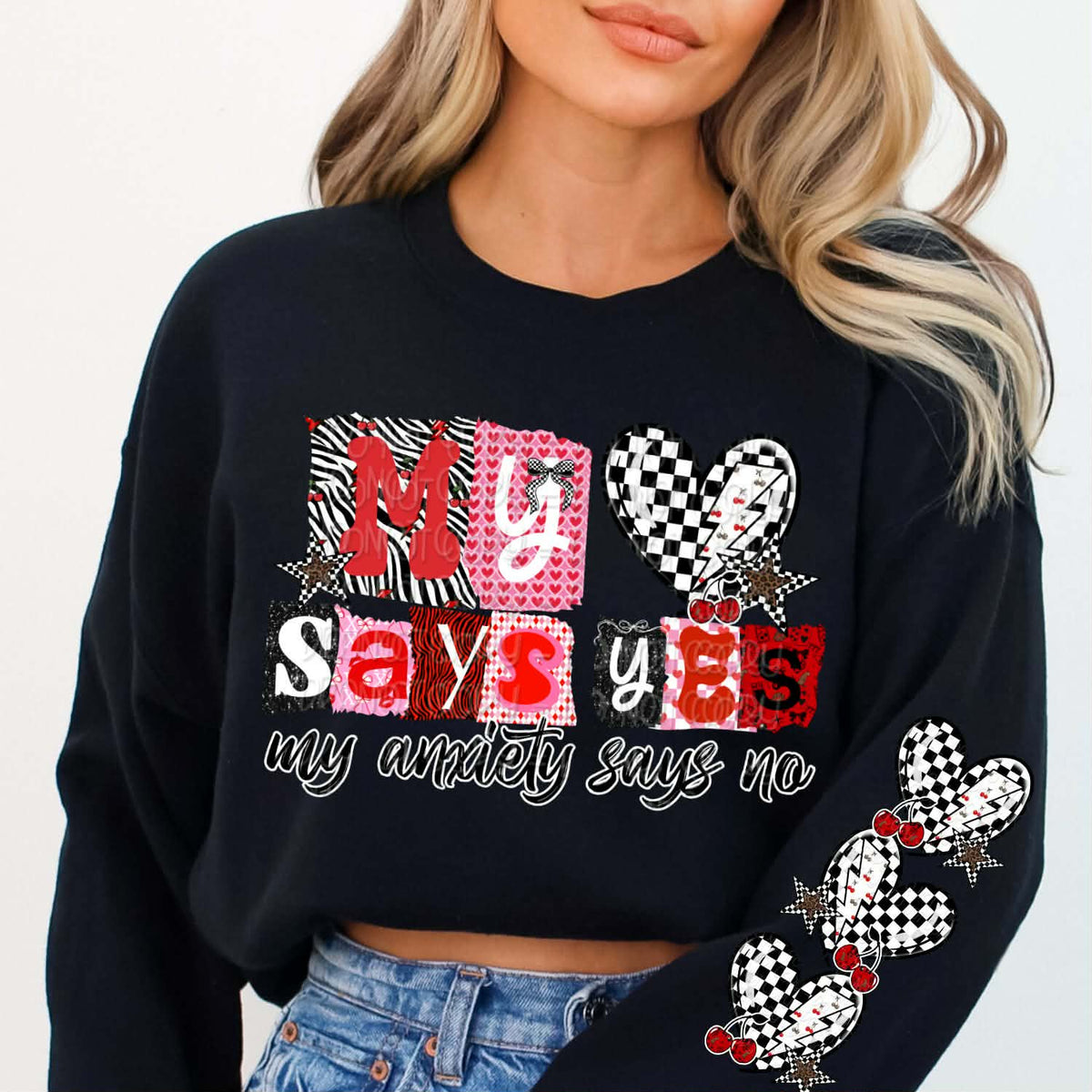 My heart says yes (front only) (DWS) DTF Transfer