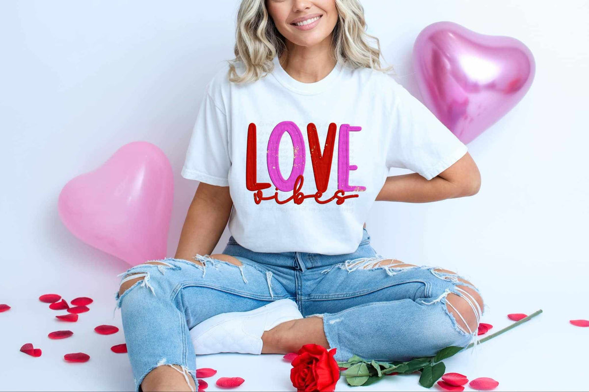 Love vibes exclusive 73710 DTF transfer