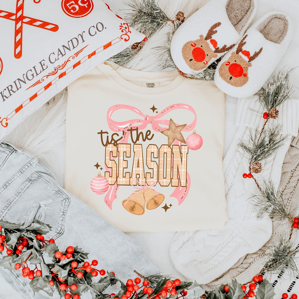 Tis the season bow (exclusive) DTF Transfer