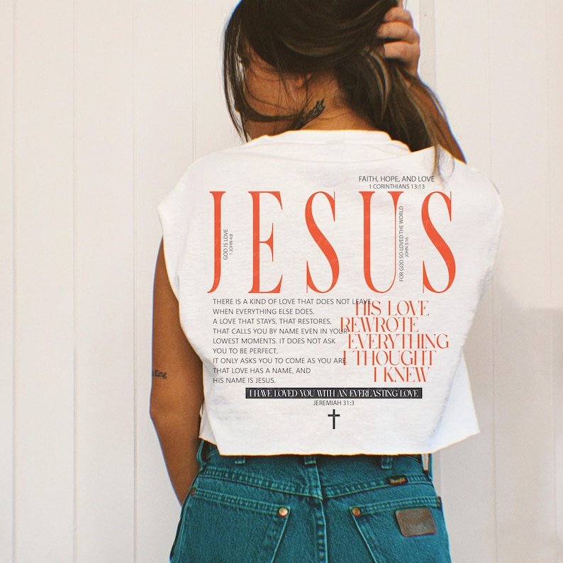 Jesus his love rewrote everything I thought I knew Sunday Special DTF transfer