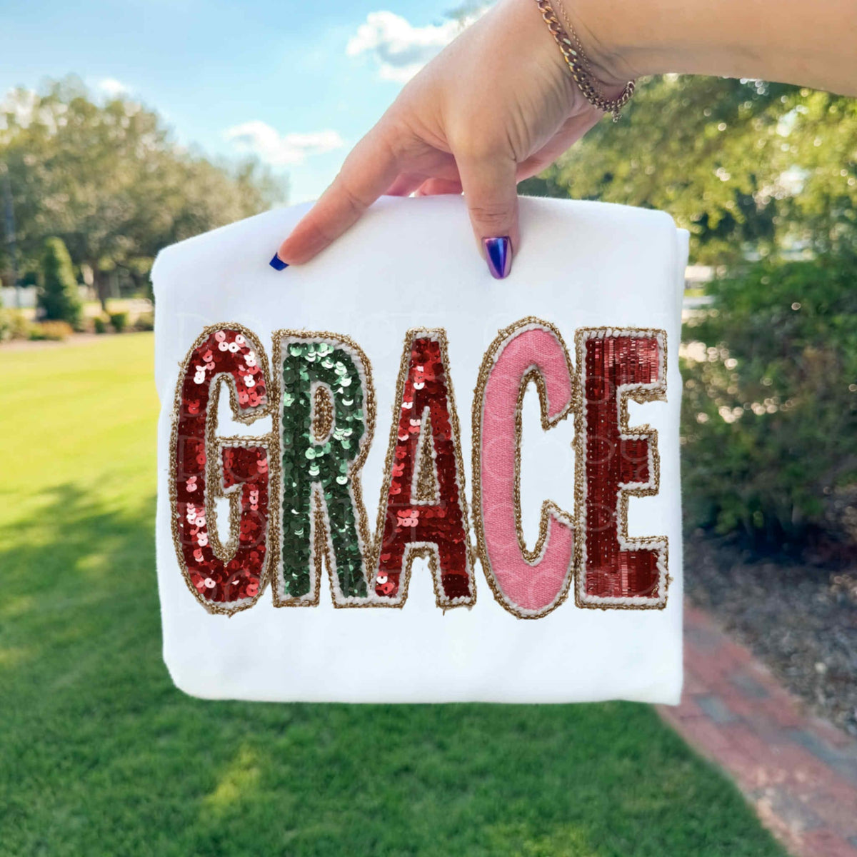 Grace Faux Sequin (exclusive) DTF Transfer