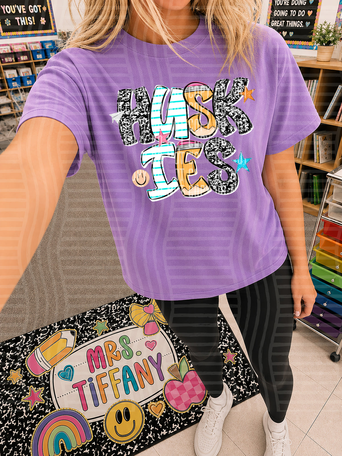 huskies pencil paper font (CAPLINGER) DTF Transfer