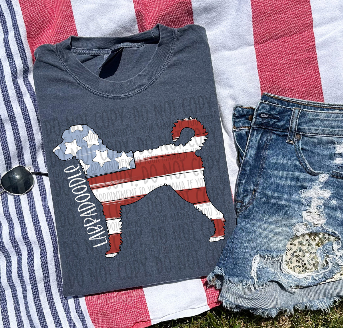 LABRADOODLE white (SWD) DTF transfer