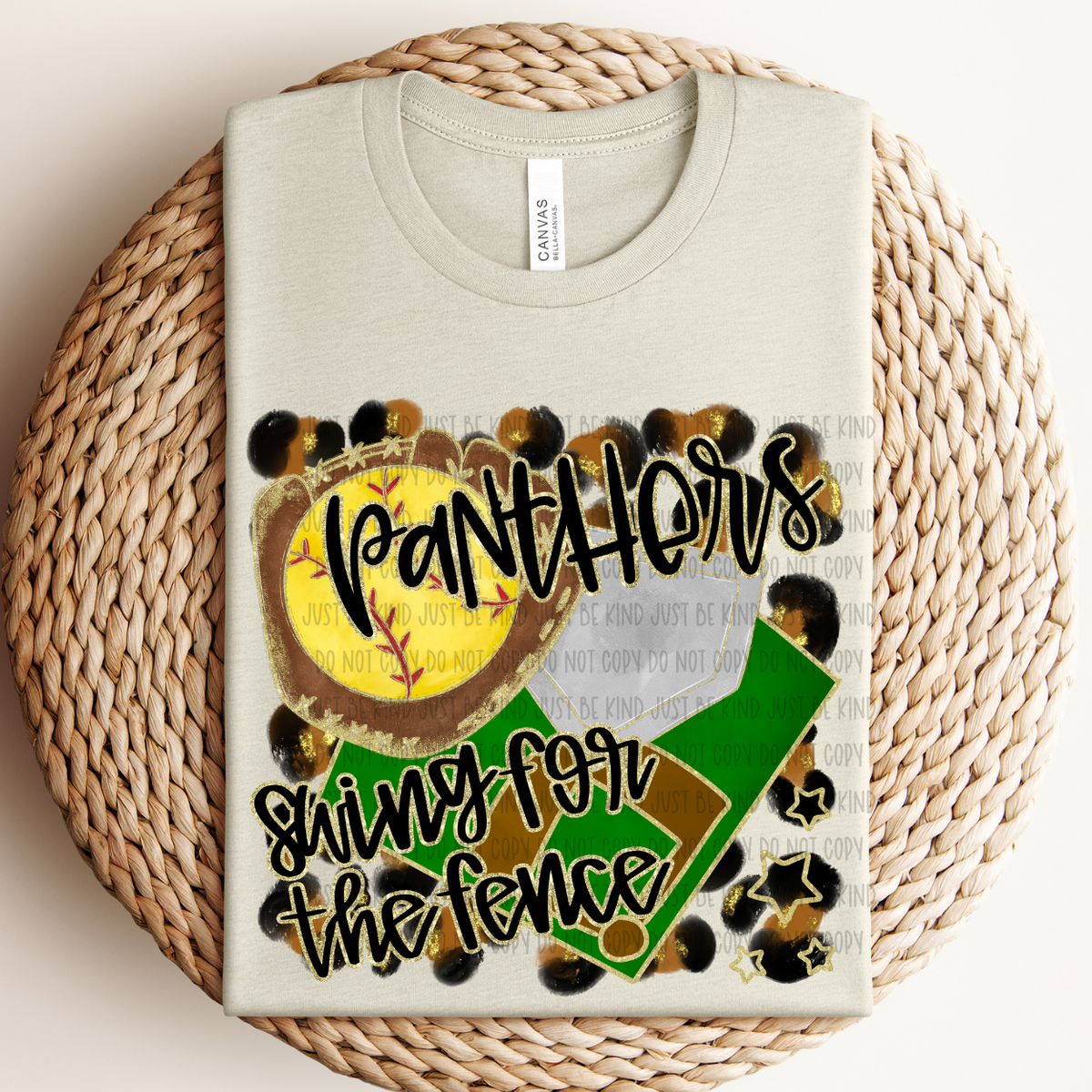 Softball Panthers For The Fence (Caplinger) 83496 DTF Transfer