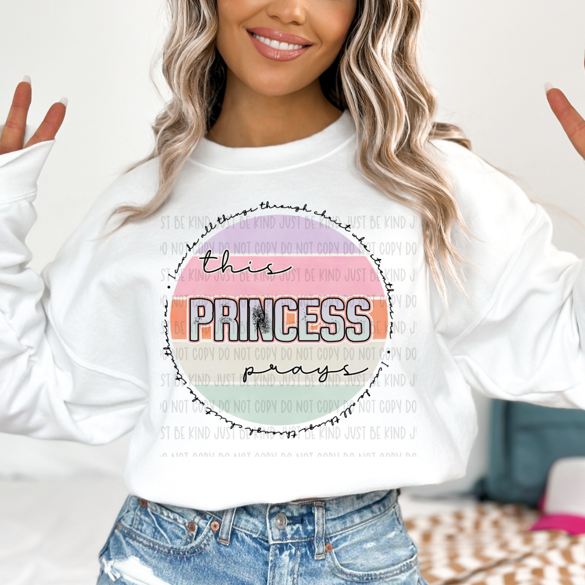 This Princess Prays (Kayndi) 72985 DTF Transfer