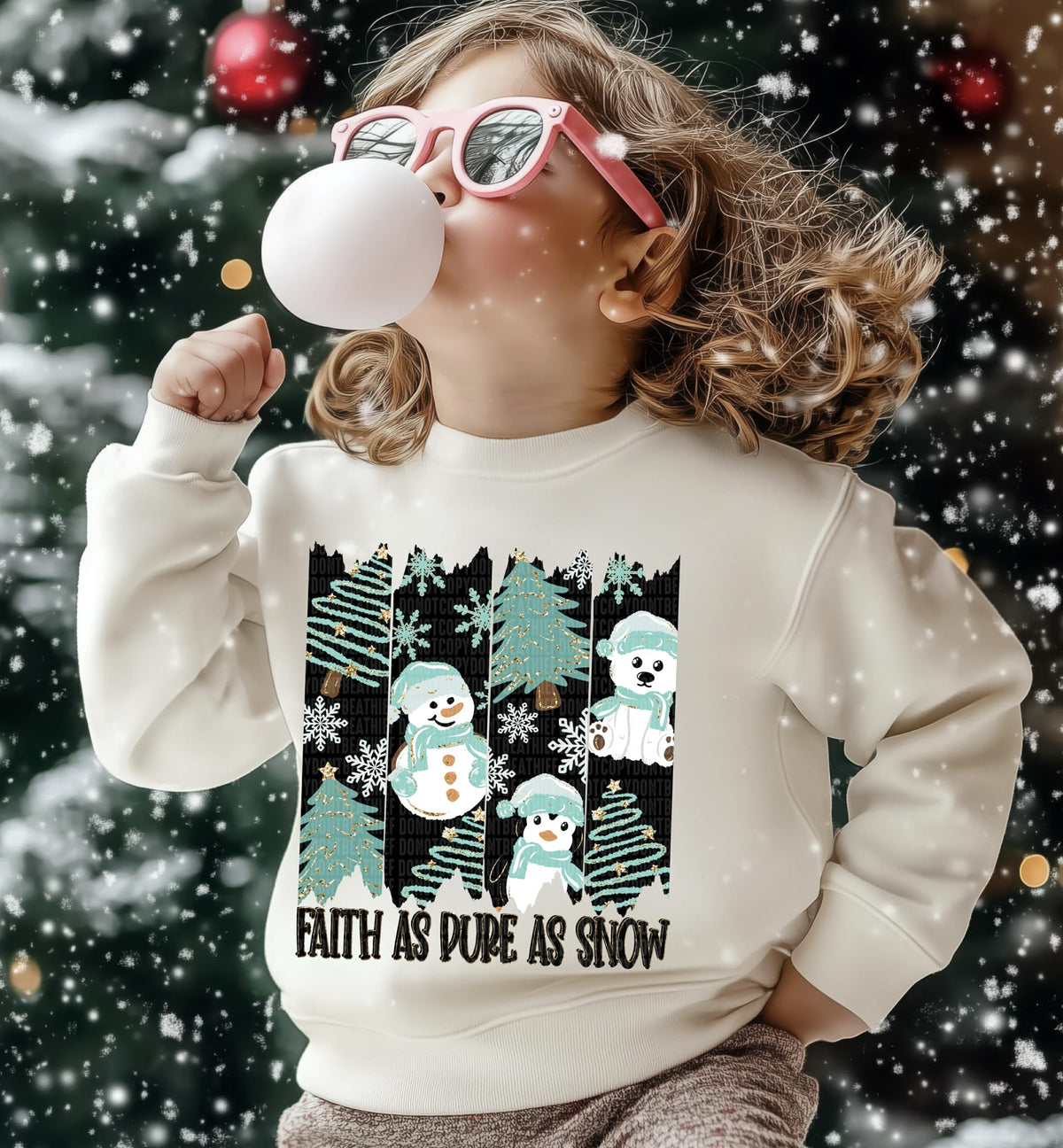 Faith pure as snow (SDD) DTF Transfer