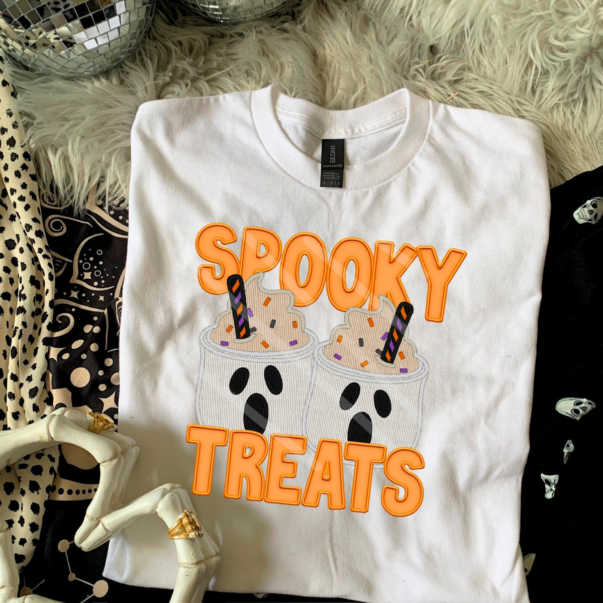 Spooky Treats ghost mugs 110556 DTF transfer