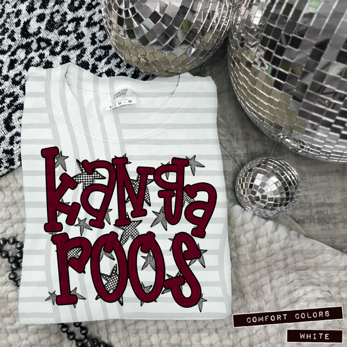 Maroon Staggered Mascots (Caplinger)