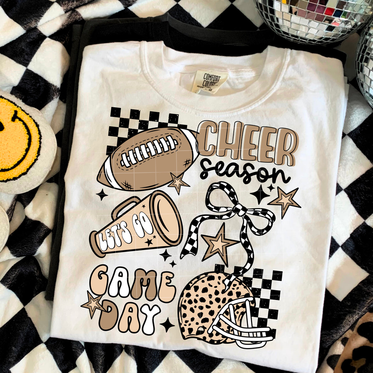 Cheer Season Football WITH MEGAPHONE (csc) DTF transfer