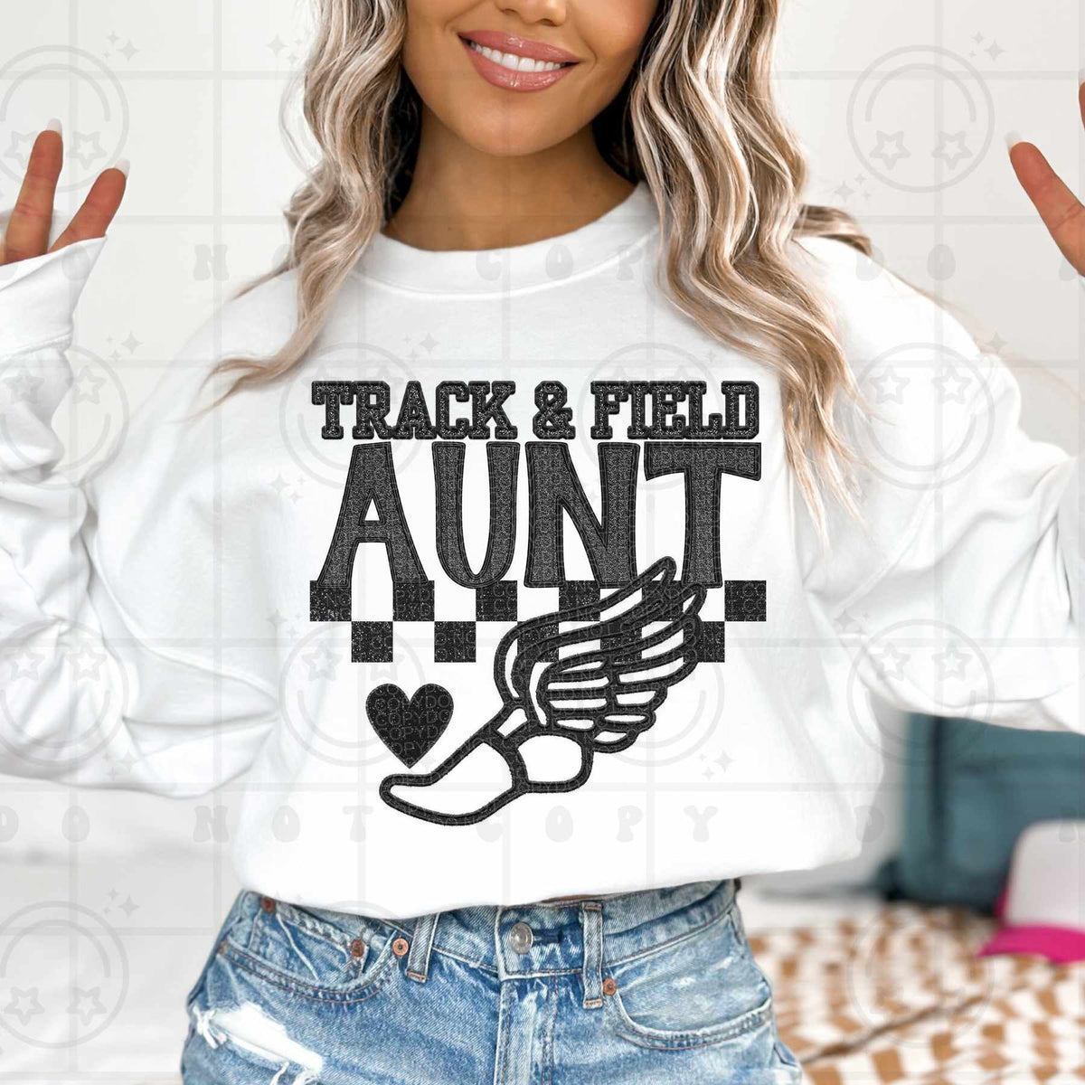 Track & field aunt (HW) 84573 DTF transfer