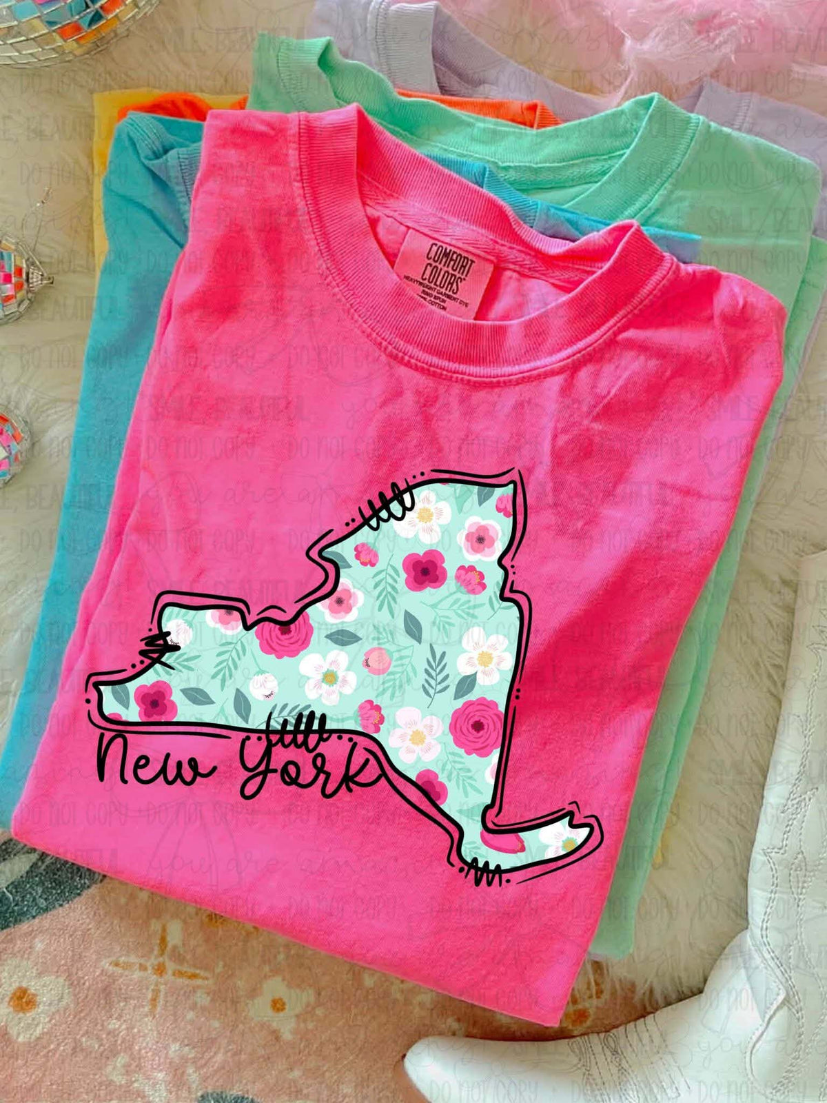 New York Floral State (Carter) DTF Transfer