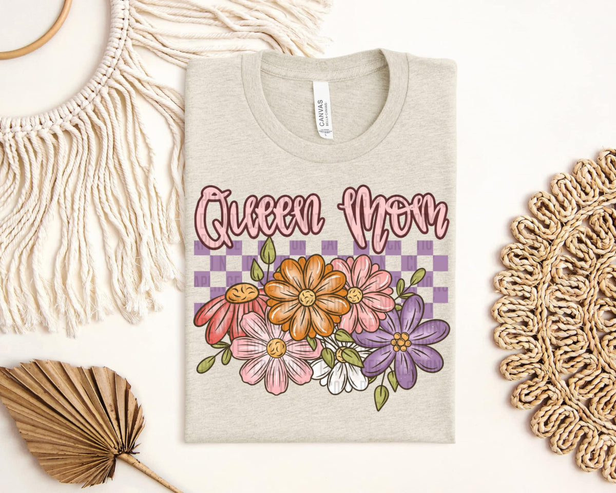 Queen mom flowers (Caplinger) 92701 DTF transfer