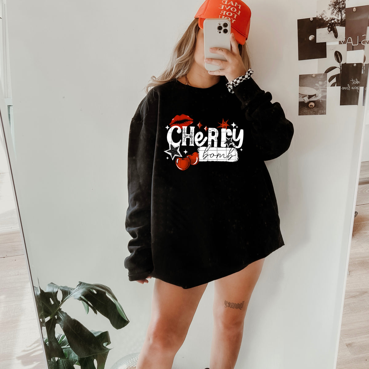 Cherry Bomb WHITE (CSC) DTF Transfer