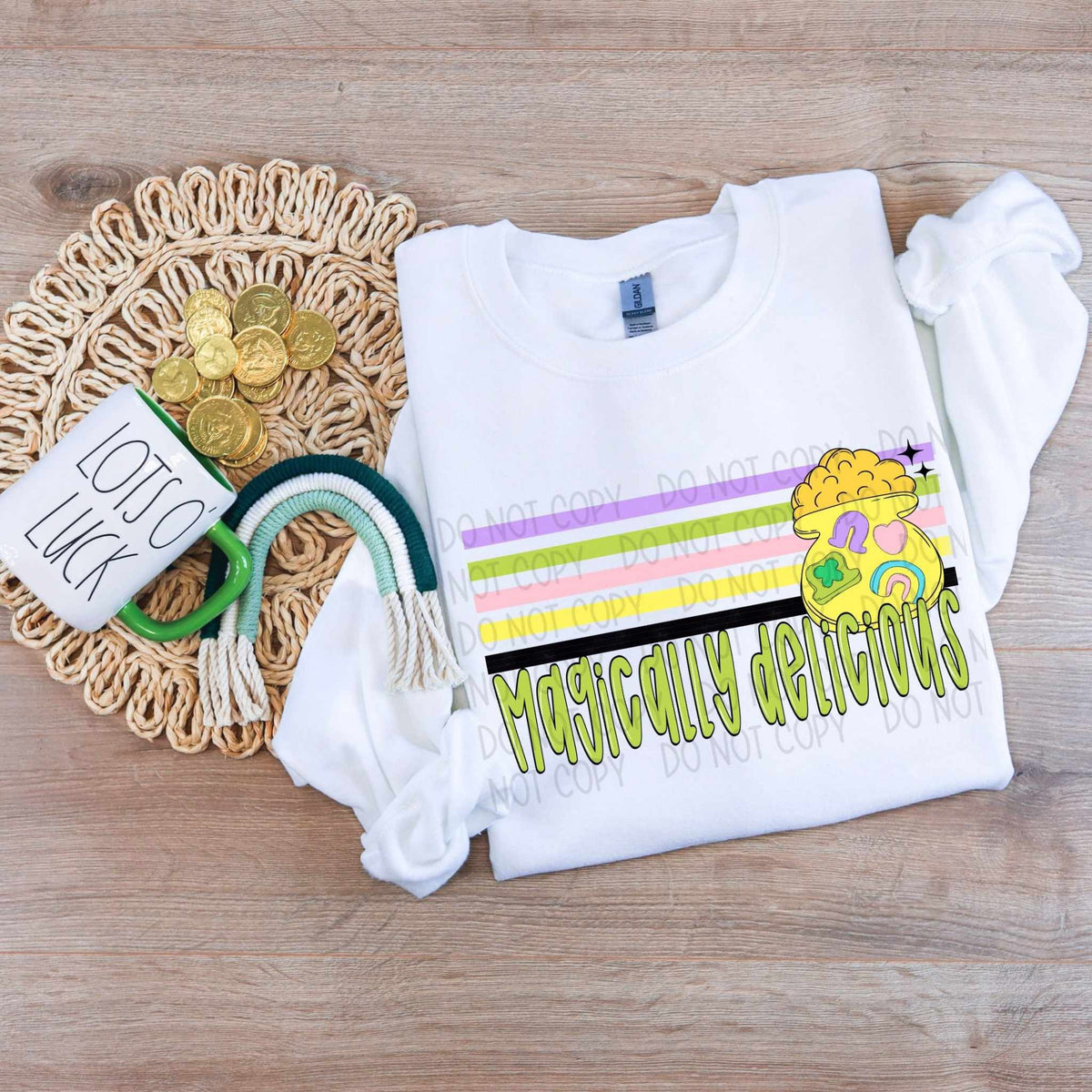 Magically delusional stripes (SWD) 79563 DTF transfer