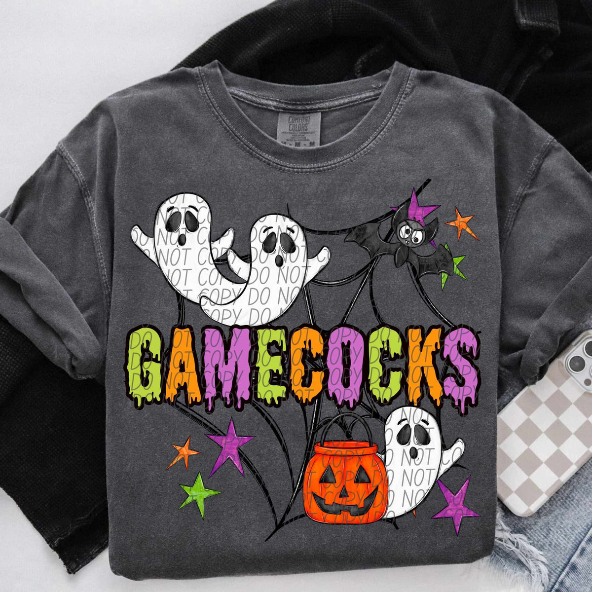 Gamecocks Halloween (City) DTF transfer