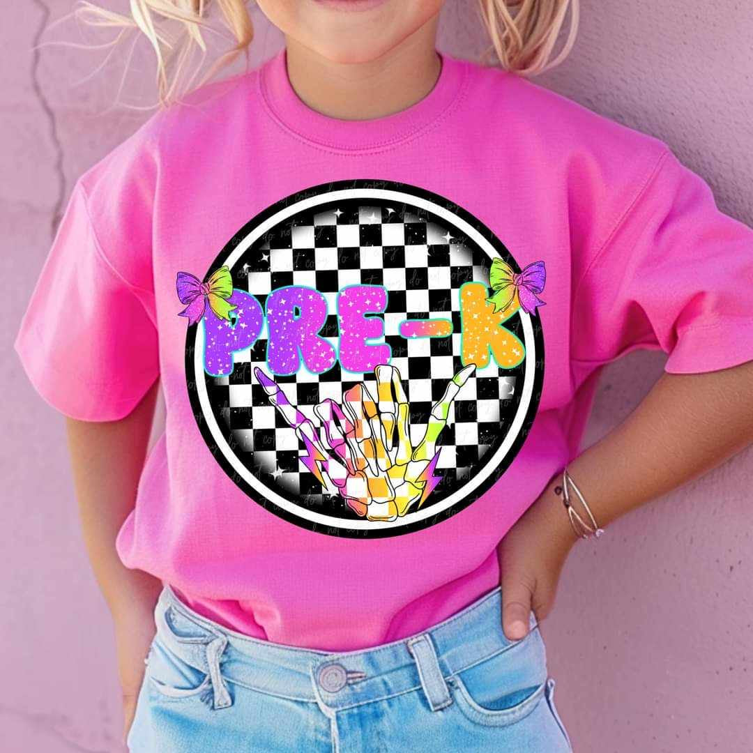 Pre-k skellie hand circle GIRL (VIRGO) 50180 DTF transfer