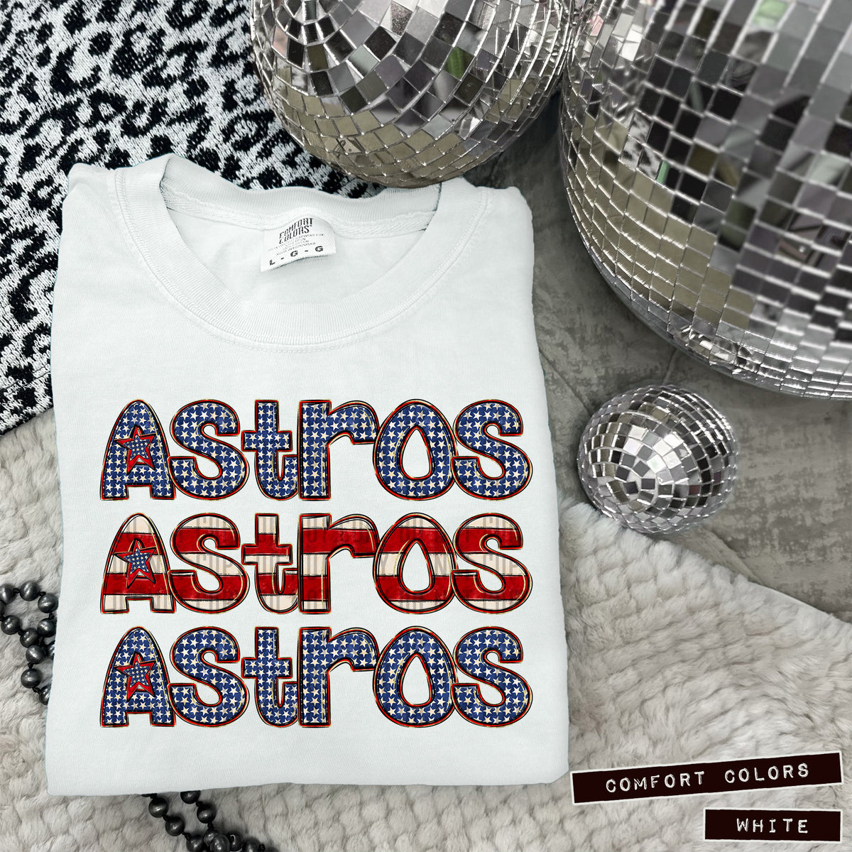 Astros RWB stacked (Caplinger) DTF transfer