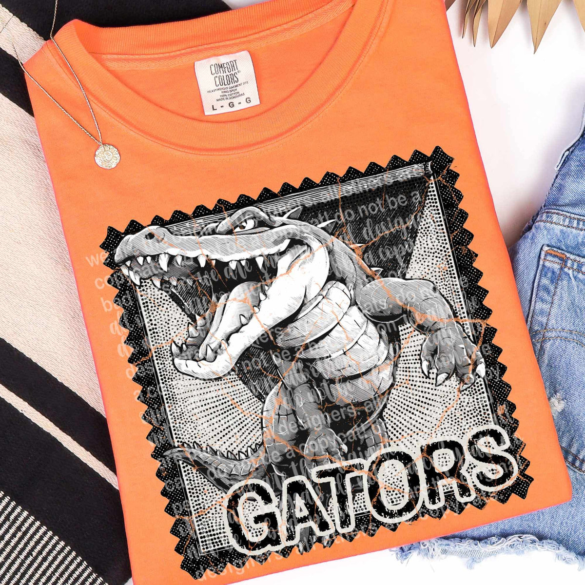 Gators vintage stamp (TTD) DTF transfer