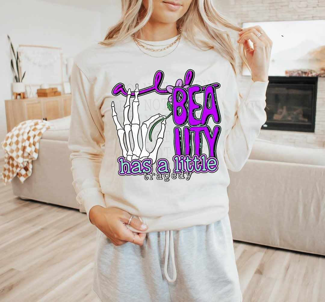 All beauty has a little tragedy (C’s) 80838 DTF transfer