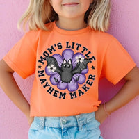 Mom’s little mayhem maker purple flower BAT (VIRGO) 58506 DTF transfer