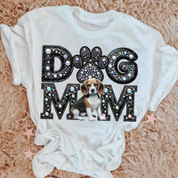 Beagle Dog mom rhinestone 49068 DTF transfer