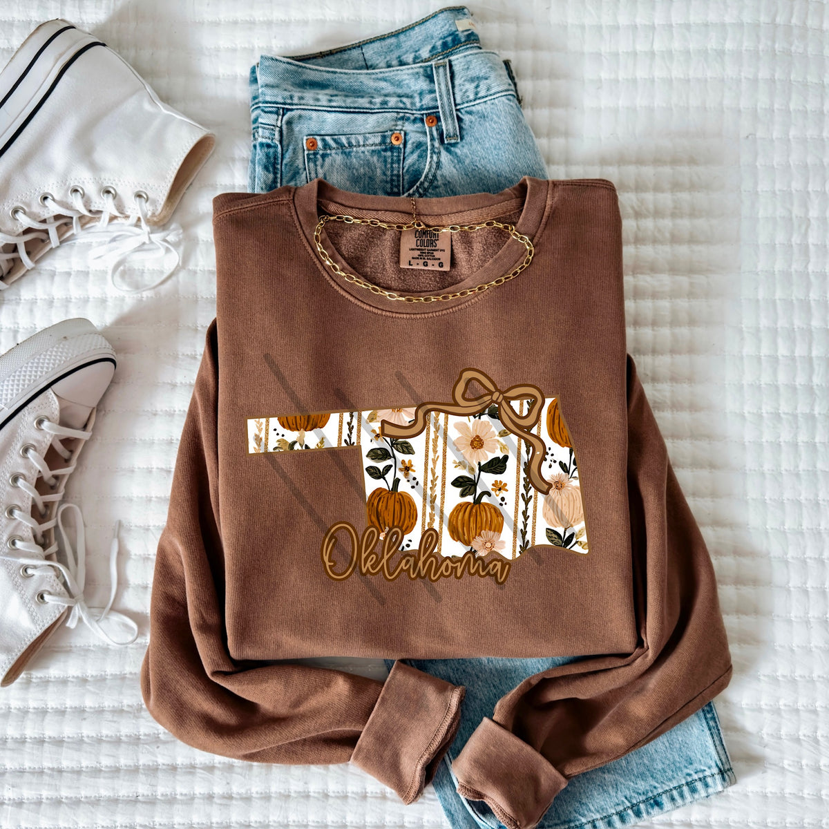 Oklahoma fall pumpkin state (MZ) 113580 DTF Transfer