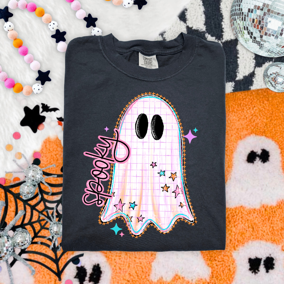 Spooky colorful ghost (CSC) DTF Transfer