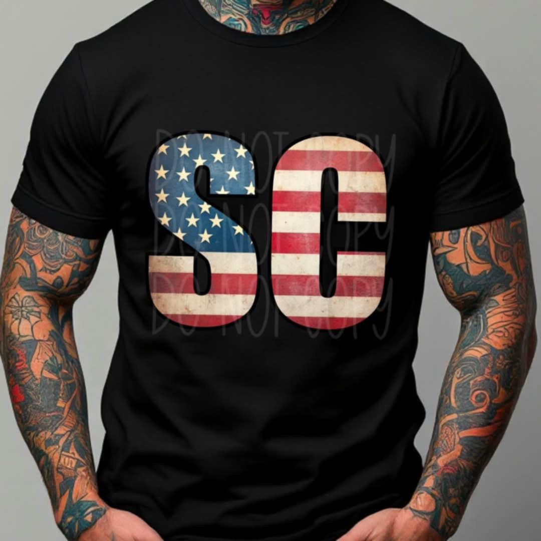 Patriotic States Initials