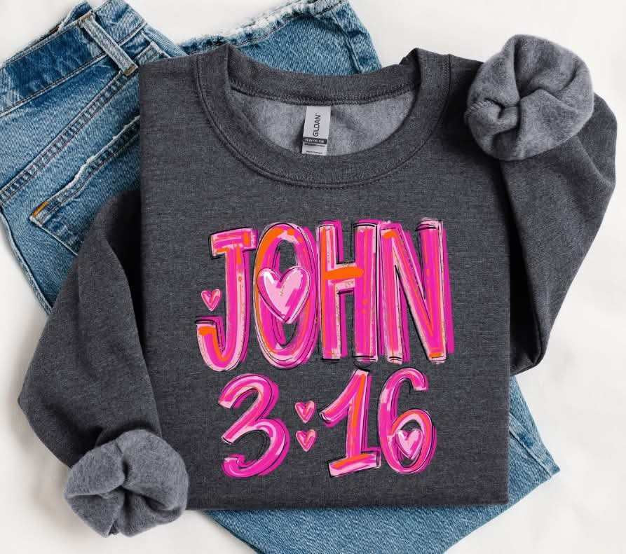John 3:16 brushstroke (S&G) 82409 DTF transfer