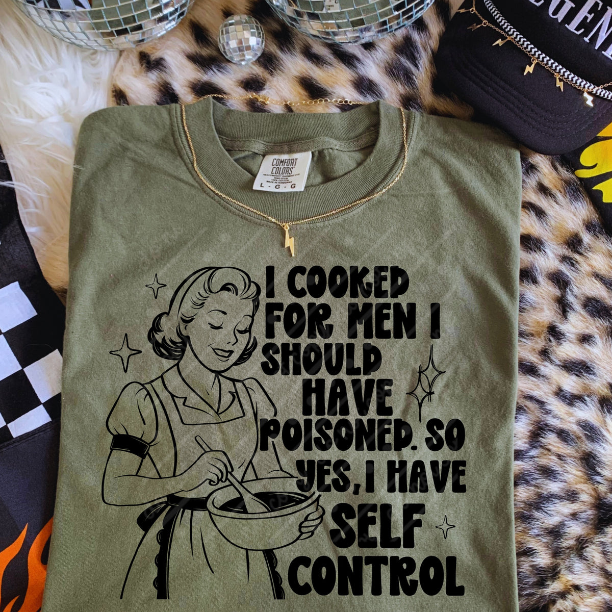 Cooked for men I should have poisoned black (scarlow) DTF transfer