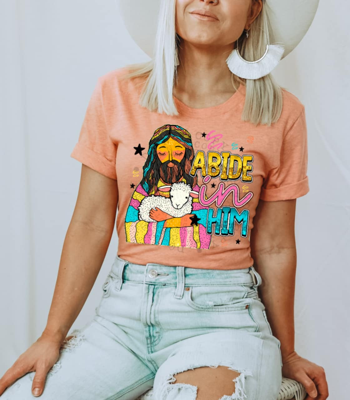 Abide in him (C’s) 100498 DTF transfer