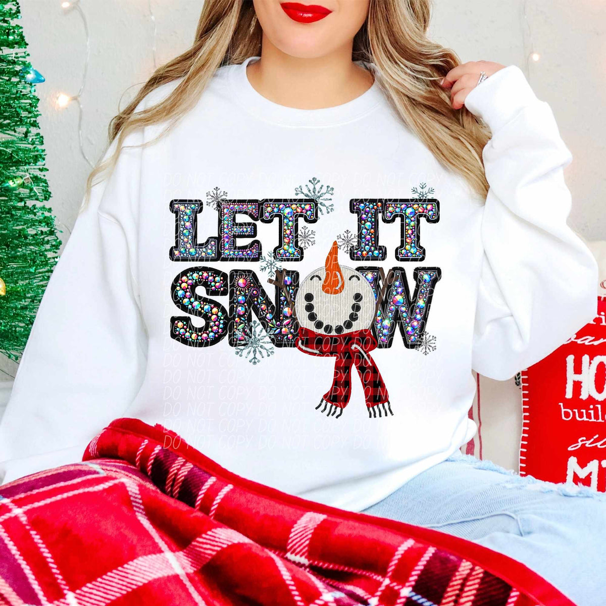 Let it snow snowman no hat (CITY) 62041 DTF transfer