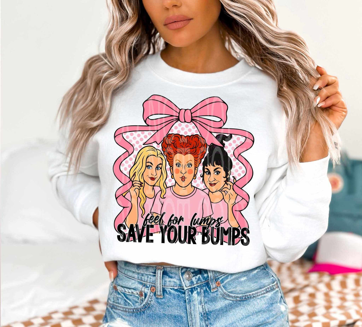 Feel for lumps save your bumps (LYTTLE) DTF transfer