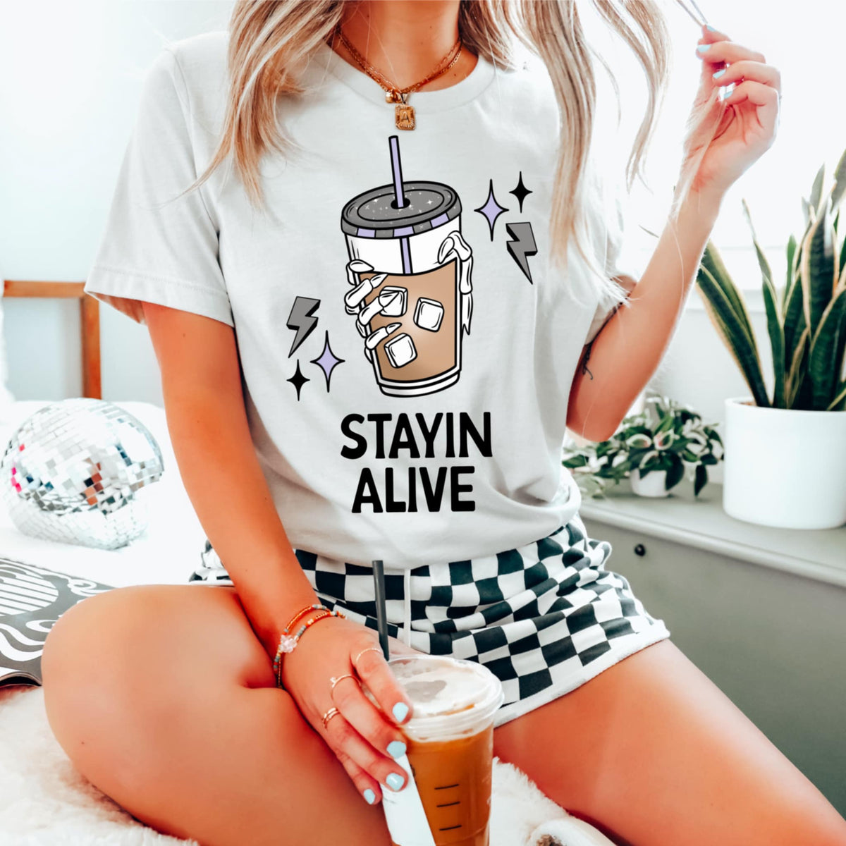 Stayin alive (CMD) 92216 DTF transfer
