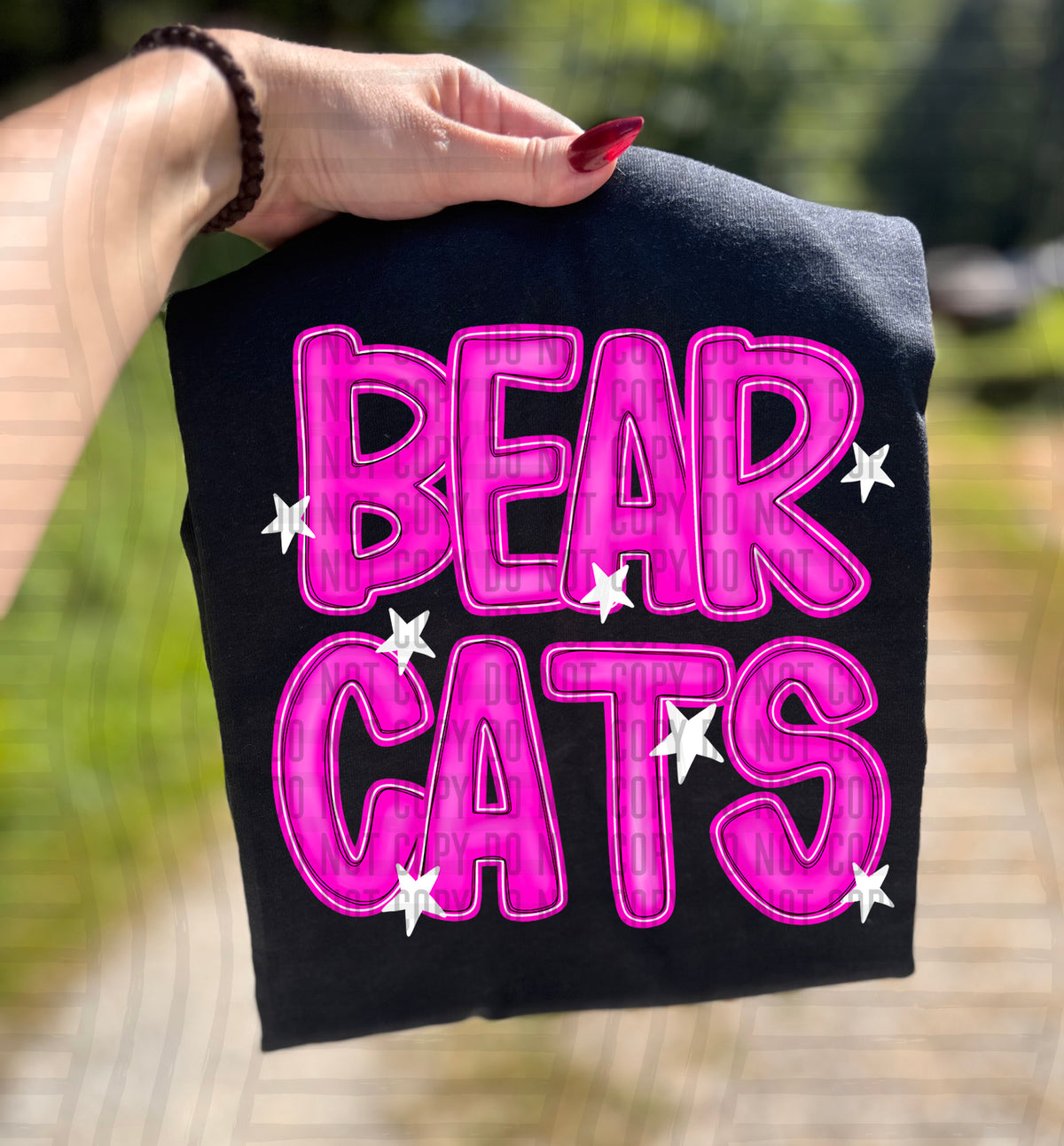 Bearcats Pink And Preppy Split 112852 DTF transfer
