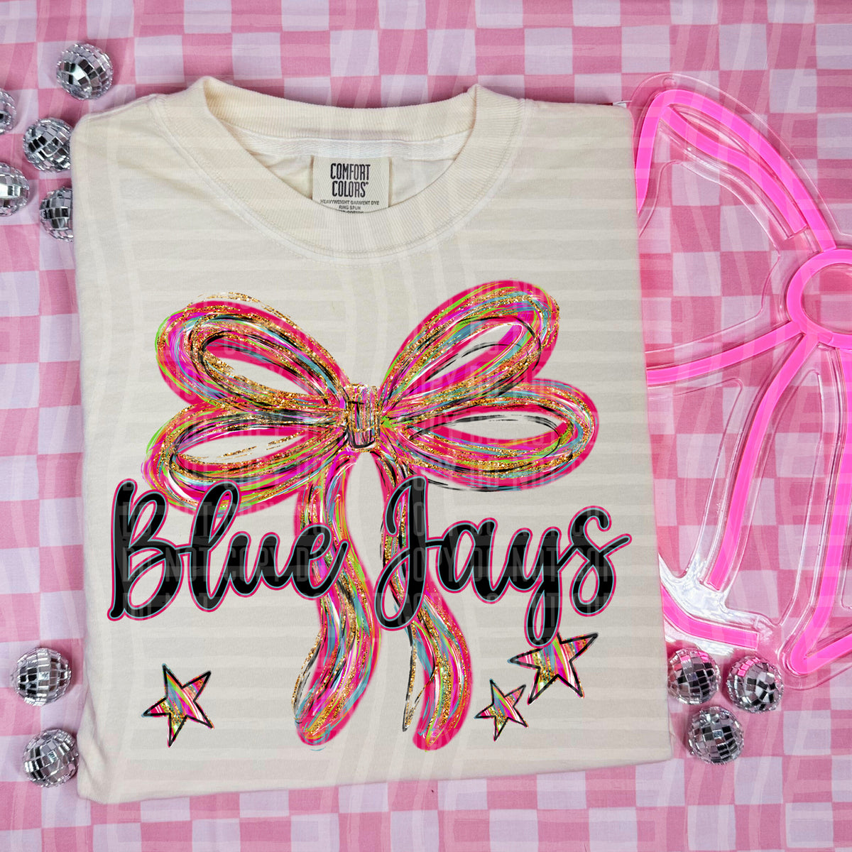 Blue Jays Whimsical Bow (caplinger) DTF transfer