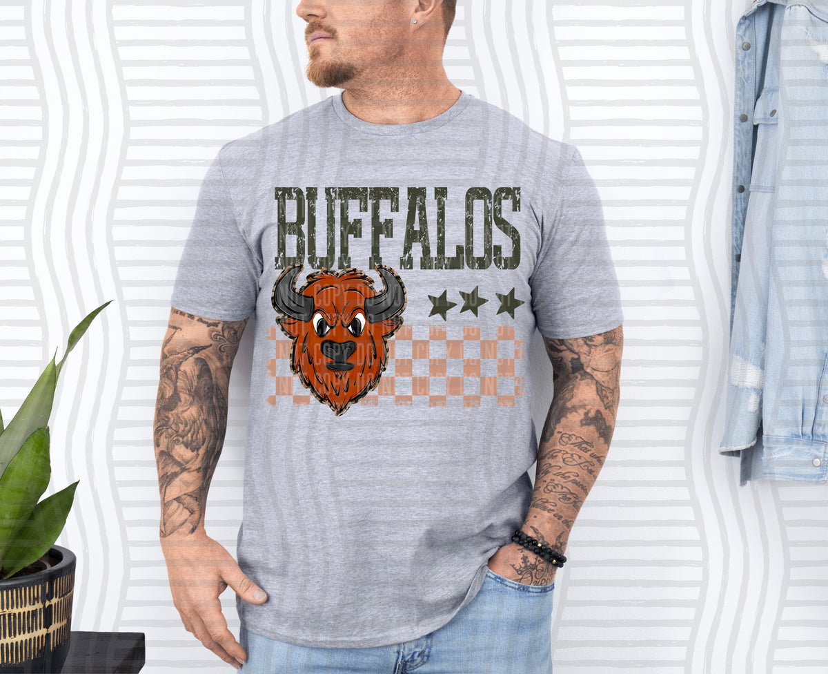 Buffalo Tan Checker (Caplinger) DTF Transfers