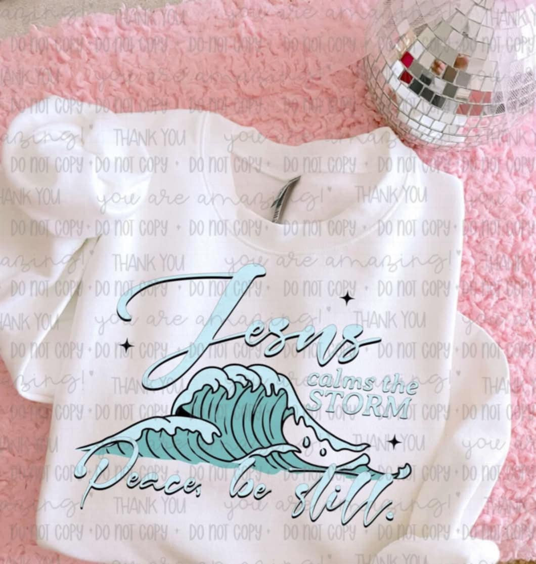 Jesus calms the storm 2 (OHD) 99518 DTF transfer